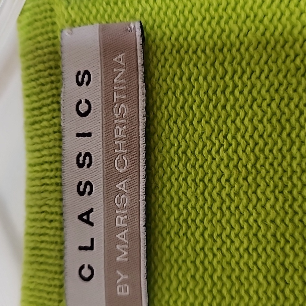 Vintage Classic Marisa Christina Green Golf Course Button Down Sweater Graphic - Picture 4 of 14